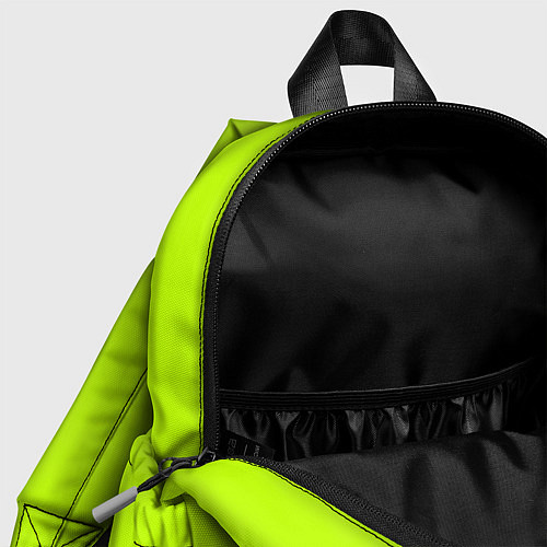 Детский рюкзак Лайм цвет: однотонный лаймовый / 3D-принт – фото 4