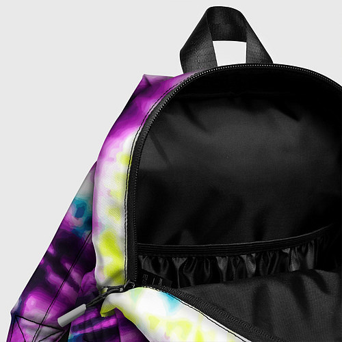 Детский рюкзак Тай дай фиолетовый узор / 3D-принт – фото 4