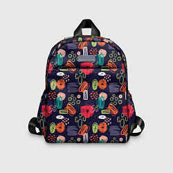 Детский рюкзак Разноцветные завитки, цвет: 3D-принт