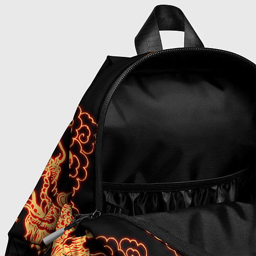 Детский рюкзак Парящие неоновые драконы / 3D-принт – фото 4