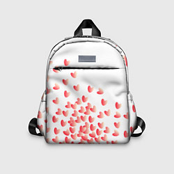 Детский рюкзак Падающие сердечки, цвет: 3D-принт