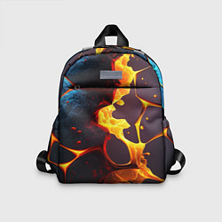 Детский рюкзак ВЫтекающая лава из плит, цвет: 3D-принт