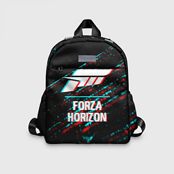 Детский рюкзак Forza Horizon в стиле glitch и баги графики на тем