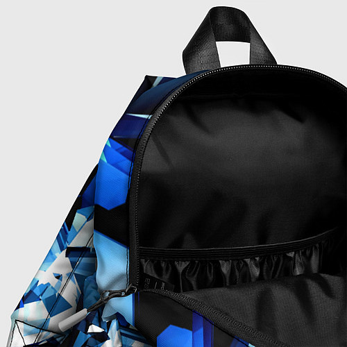 Детский рюкзак Crystal blue form / 3D-принт – фото 4