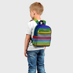 Детский рюкзак Яркие полосы, цвет: 3D-принт — фото 2