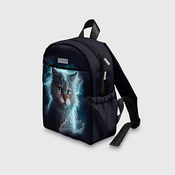Детский рюкзак Котик с молниями, цвет: 3D-принт — фото 2