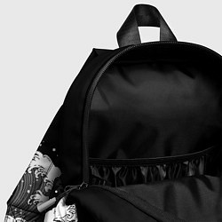 Детский рюкзак Японские волны на темном фоне, цвет: 3D-принт — фото 2