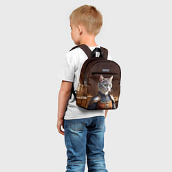 Детский рюкзак Средневековая кошка, цвет: 3D-принт — фото 2