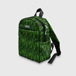 Детский рюкзак Сочный узор из зеленой травки, цвет: 3D-принт — фото 2