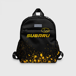 Детский рюкзак Subaru - gold gradient: символ сверху