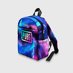 Детский рюкзак PUBG неоновый космос, цвет: 3D-принт — фото 2