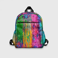 Детский рюкзак Грубые разноцветные мазки краски, цвет: 3D-принт