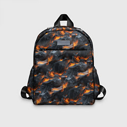 Детский рюкзак Огненные волны - pattern, цвет: 3D-принт