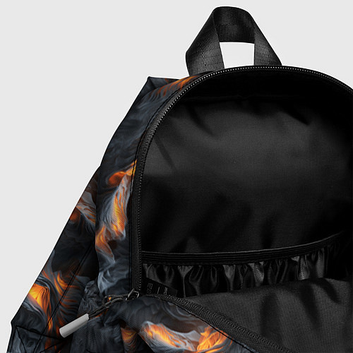 Детский рюкзак Огненные волны - pattern / 3D-принт – фото 4