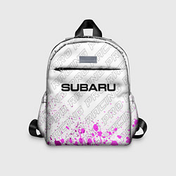 Детский рюкзак Subaru pro racing: символ сверху, цвет: 3D-принт