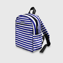 Детский рюкзак Тельняшка синяя ВМФ, цвет: 3D-принт — фото 2