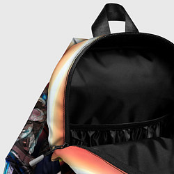 Детский рюкзак Мотоцикл ночной город, цвет: 3D-принт — фото 2