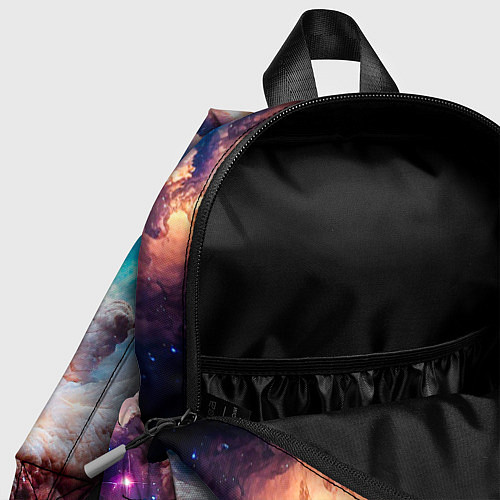 Детский рюкзак Небула в космосе в голубо-розовых тонах - нейронна / 3D-принт – фото 4
