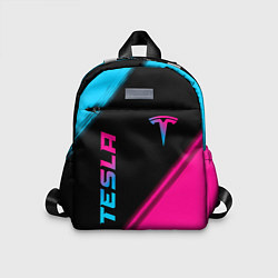 Детский рюкзак Tesla - neon gradient: надпись, символ, цвет: 3D-принт