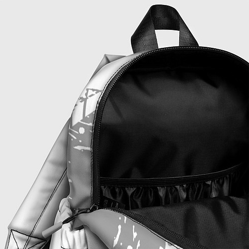 Детский рюкзак Citroen speed на светлом фоне со следами шин: надп / 3D-принт – фото 4