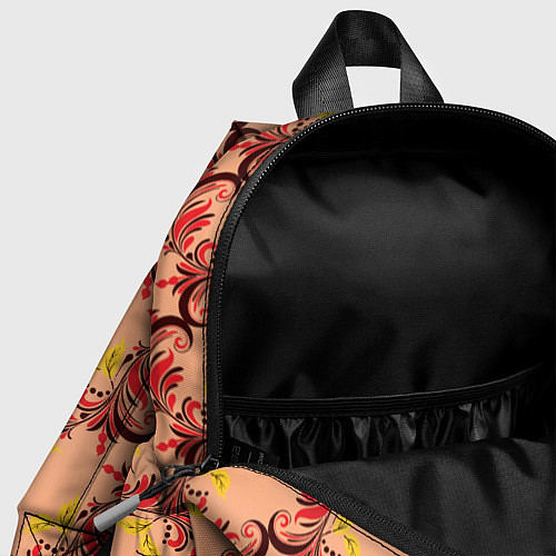 Детский рюкзак Абстрактный винтажный растительный орнамент / 3D-принт – фото 4