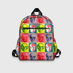 Детский рюкзак Черепа в паттерне, цвет: 3D-принт
