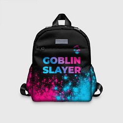Детский рюкзак Goblin Slayer - neon gradient: символ сверху, цвет: 3D-принт