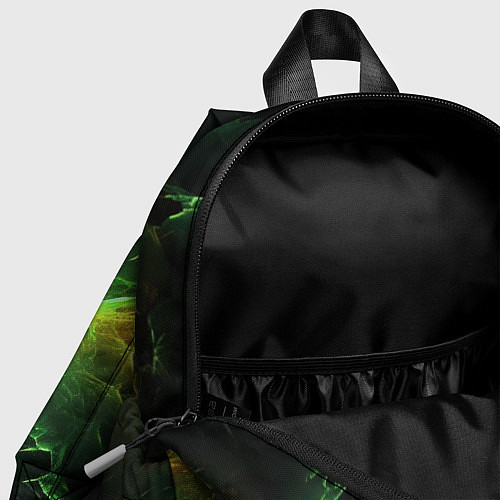 Детский рюкзак Зеленая молния / 3D-принт – фото 4