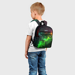 Детский рюкзак Зеленое свечение, цвет: 3D-принт — фото 2