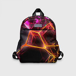Детский рюкзак Неоновая конструкция, цвет: 3D-принт