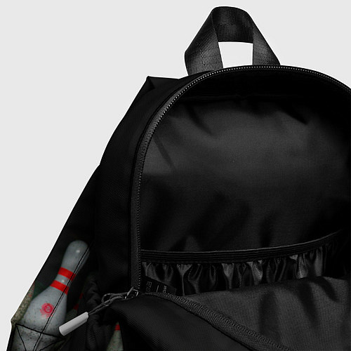 Детский рюкзак Боулинг - кегли на дорожке / 3D-принт – фото 4