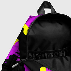 Детский рюкзак Неоновый Барт Симпсон - поп-арт, цвет: 3D-принт — фото 2
