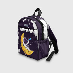 Детский рюкзак Кирилл космонавт отдыхает на Луне, цвет: 3D-принт — фото 2