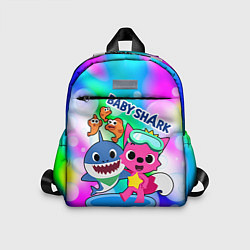 Детский рюкзак Baby Shark in bubbles, цвет: 3D-принт
