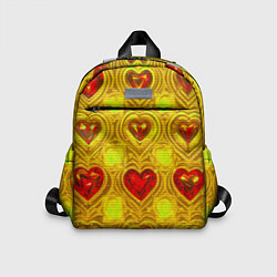 Детский рюкзак Узор рубиновые сердца