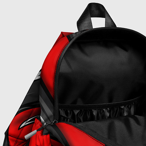 Детский рюкзак Герб РФ - красная органика / 3D-принт – фото 4