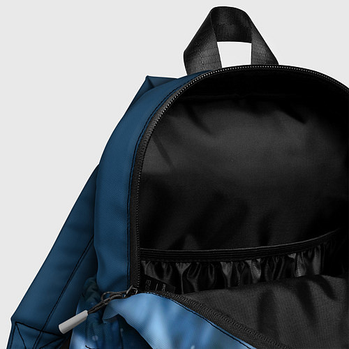 Детский рюкзак Хаски с голубыми глазами в зимнем лесу / 3D-принт – фото 4