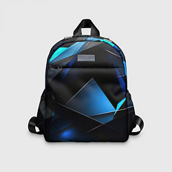 Детский рюкзак Blue black texture, цвет: 3D-принт