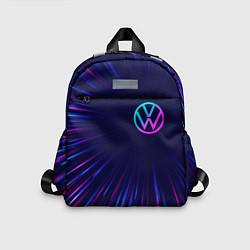 Детский рюкзак Volkswagen neon speed lines, цвет: 3D-принт
