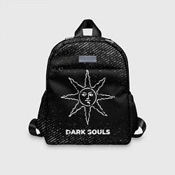 Детский рюкзак Dark Souls с потертостями на темном фоне, цвет: 3D-принт