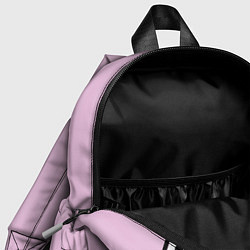 Детский рюкзак Костюм Барби: черный горох с полосатым бантом, цвет: 3D-принт — фото 2