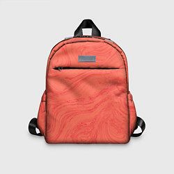 Детский рюкзак Абстракция коралловый, цвет: 3D-принт