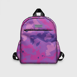 Детский рюкзак Фиолетовый камуфляж, цвет: 3D-принт