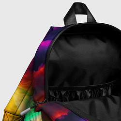 Детский рюкзак Неоновое солнце, цвет: 3D-принт — фото 2