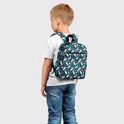 Детский рюкзак Листопад в синих тонах, цвет: 3D-принт — фото 2