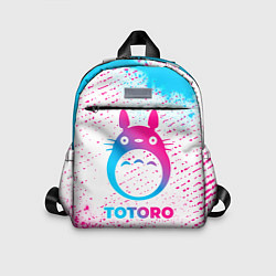 Детский рюкзак Totoro neon gradient style, цвет: 3D-принт