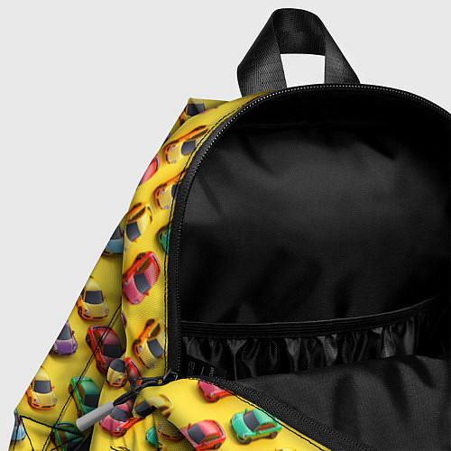 Детский рюкзак Разноцветные машинки / 3D-принт – фото 4