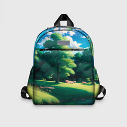 Детский рюкзак Пейзаж в стиле аниме