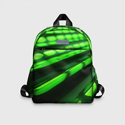 Детский рюкзак Green neon abstract