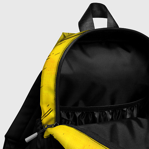 Детский рюкзак Evangelion - gold gradient: надпись, символ / 3D-принт – фото 4
